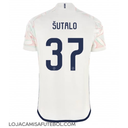 Camisa de Futebol Ajax Josip Sutalo #37 Equipamento Secundário 2023-24 Manga Curta